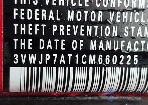 2012 Volkswagen Beetle 2.5L from USA, damaged, VIN 3VWJP7AT1CM660225